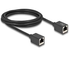 Delock Netzwerk Verlängerungskabel Kupplung RJ45 Buchse zu RJ45 Buchse Cat.6A S/FTP 2 m juodas