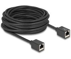 Delock Netzwerk Verlängerungskabel RJ45 Kupplung Buchse zu RJ45 Buchse Cat.6A S/FTP 10 m juodas