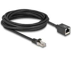 Delock Netzwerk Verlängerungskabel RJ45 Stecker zu RJ45 Buchse Cat.6A S/FTP 5 m juodas
