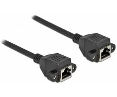 Delock Netzwerk Verlängerungskabel S/FTP RJ45 Buchse zu RJ45 Buchse Cat.6A 3 m juodas