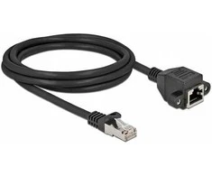 Delock Netzwerk Verlängerungskabel S/FTP RJ45 Stecker zu RJ45 Buchse Cat.6A 2 m juodas