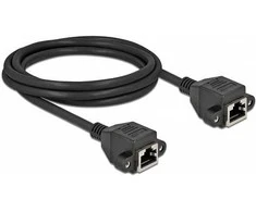 Delock Netzwerk Verlängerungskabel S/FTP RJ45 Buchse zu RJ45 Buchse Cat.6A 2 m juodas