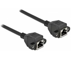 Delock Netzwerk Verlängerungskabel S/FTP RJ45 Buchse zu RJ45 Buchse Cat.6A 2 m juodas
