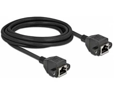 Delock Netzwerk Verlängerungskabel S/FTP RJ45 Buchse zu RJ45 Buchse Cat.6A 3 m juodas