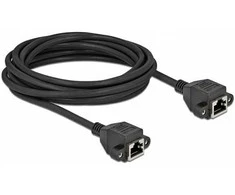 Delock Netzwerk Verlängerungskabel S/FTP RJ45 Buchse zu RJ45 Buchse Cat.6A 5 m juodas