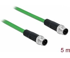 Molex Pn DELOCK Netzwerkkabel M12 4 Pin D-kodiert ST zu ST TPU 5 m