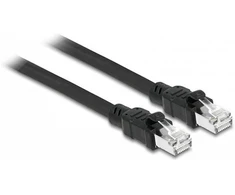 Delock Netzwerkkabel RJ45 Cat.6A F/UTP mit innerem Metallmantel 1 m