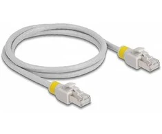 Delock Netzwerkkabel RJ45 Cat.6A S/FTP mit farbigen Clips 1 m