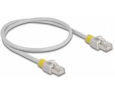 Delock Netzwerkkabel RJ45 Cat.6A S/FTP mit farbigen Clips 0,5 m