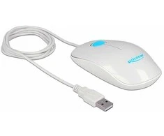 Pelė Delock 12537 - Ambidextrous - Optinė - USB Type-A - 1200 DPI - Baltas