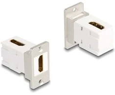 Delock Panel Mount HDMI Buchse zu Buchse 90° gewinkelt 8K 60 Hz konisch