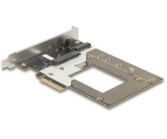 Delock PCI Express 4.0 x4 Karte zu 1 x NVMe M.2 Key M 110 mm oder U.2 Slot