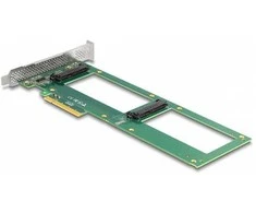 Delock PCI Express 4.0 x8 Karte zu 2 x intern U.2 NVMe SFF-8639 - Bifurcation