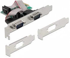 Kontroler Delock PCI Express x1 Karta do 2 x Szeregowy RS-232 (90046)