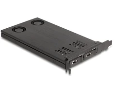 Delock PCI Express x16 Karte Wechselrahmen für 2 x M.2 NVMe SSD - Bifurcation