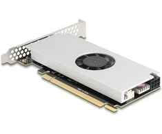 Delock PCI Express x16 Karte zu 2 x USB 20 Gbps USB Type-C Dual Channel mit Lfter und Khlkrper im Low Profile Formfaktor