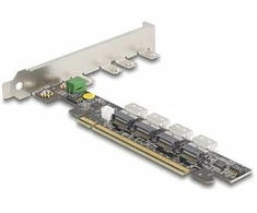 Delock PCI Express x16 Karte zu 4 x intern SFF-8654 4i NVMe - Bifurcation