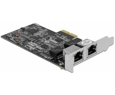 Delock PCI Express x2 kortelė su 2 x RJ45 2,5 Gigabit LAN RTL8125