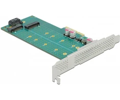 „Delock PCI Express x4“ kortelė su 1 x M.2 raktu B + 1 x NVMe M.2 raktu M –