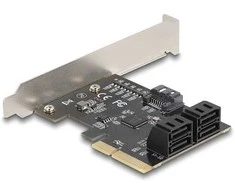 Delock PCI Express x4 Karte zu 5 Port SATA Kontroller - Low Profile Formfaktor