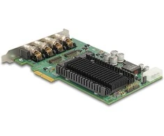 Delock PCI Express x4 Netzwerkkarte Gigabit LAN 4 x M12 mit PoE+ i350