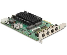 Delock PCI Express x4 Netzwerkkarte Gigabit LAN 4 x M12 mit PoE+ i350