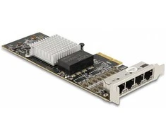 Delock PCI Express x4 Netzwerkkarte Gigabit LAN 4 x RJ45 i350
