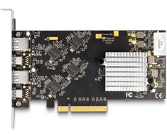 Karta dźwiękowa Delock Karta PCI Express x8 su 2 x USB 20 Gbps USB Type-C żeńska i 2 x USB 10 Gbps Typ-A żeńska - Quad Channel