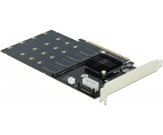 Delock 90409 - PCIe - M.2 - PCIe 3.0 - Juodas - Active - 1 fan(s)