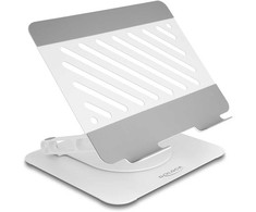Delock Podstawka pod Planšetė i Notebook regulowana aluminiowa - 360° obrotowa (18455)