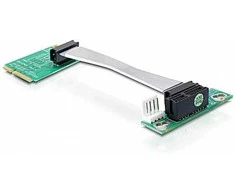 Delock Mini PCI Express/PCI Express - PCIe - Juodas,Žalias - 0.09 m - Wired - Mini PCI Express
