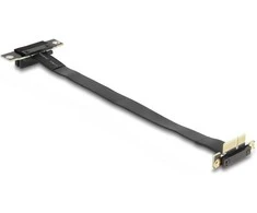 Delock Riser Karte PCI Express x1 Stecker 90 gewinkelt zu x1 Slot 90 gewinkelt mit Kabelis 30 cm