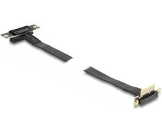 Delock Riser Karte PCI Express x1 Stecker 90 gewinkelt zu x1 Slot 90 gewinkelt mit Kabelis 60 cm