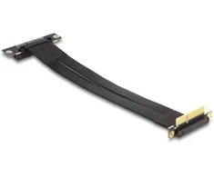 Delock Riser Karte PCI Express x4 Stecker 90 gewinkelt zu x4 Slot 90 gewinkelt mit Kabelis 30 cm