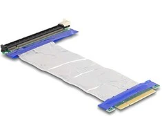 Delock Riser Karte PCI Express x8 Stecker zu x16 Slot mit Kabelis 20 cm