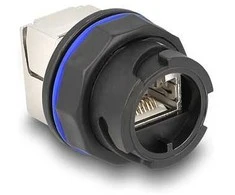 Delock RJ45 Cat.6A Einbaubuchse mit LSA Anschluss juodas
