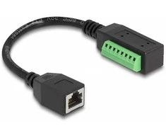 Delock RJ45 Kabelis Cat.5e Buchse zu Terminalblock Adapteris 21,5 cm