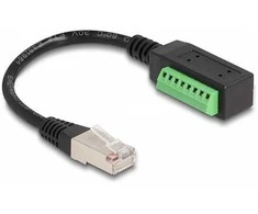 Delock RJ45 Kabelis Cat.5e Stecker zu Terminalblock Adapteris 21,5 cm