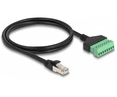 Delock RJ45 Kabelis Cat.6 Stecker zu Terminalblock Adapteris 1 m 2-teilig