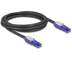Delock RJ45 Netzwerkkabel Cat.6 UTP mit 180° winkelbaren Steckern juodas 2 m