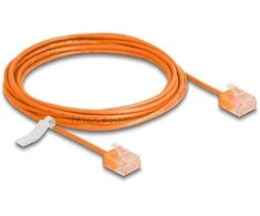 Delock RJ45 Netzwerkkabel Cat.6 UTP Ultra Slim 3 m oranžinis mit kurzen Steckern