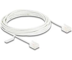 Delock RJ45 Netzwerkkabel Cat.6 UTP Ultra Slim 5 m baltas mit kurzen Steckern