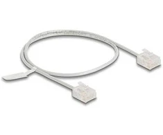Delock RJ45 Netzwerkkabel Cat.6 UTP Ultra Slim 0,5 m grau mit kurzen Steckern