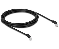 Delock RJ45 Netzwerkkabel Cat.6A S/FTP 45° nach unten gewinkelt 3 m juodas