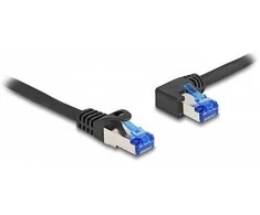 Delock RJ45 Netzwerkkabel Cat.6A S/FTP gerade / links gewinkelt 3 m juodas