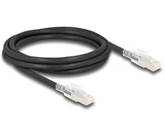 Delock RJ45 Netzwerkkabel Cat.6A S/FTP mit Secure Clips Set 2 m juodas
