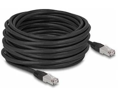 Delock RJ45 Netzwerkkabel Cat.6A S/FTP PE Outdoor 15 m juodas