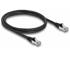 Delock RJ45 Netzwerkkabel Cat.6A S/FTP PUR Outdoor 1 m juodas