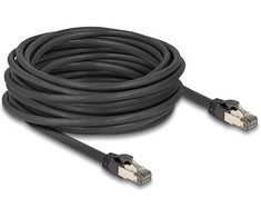 Delock RJ-45 Netzwerkkabel Cat.6a U/FTP ultra flexibel (juodas, 10 Meter, innerer Edelstahlmantel)