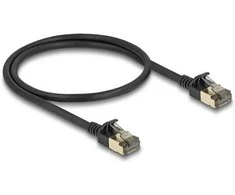 Delock RJ45 Netzwerkkabel Cat.8.1 F/FTP Slim Pro 0,5 m juodas